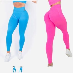 Peached by Nellie Ultimate soft seamless scrunch v back legging M